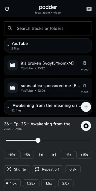 Podder visual preview